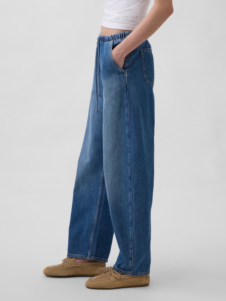 High Rise Easy Barrel Jeans