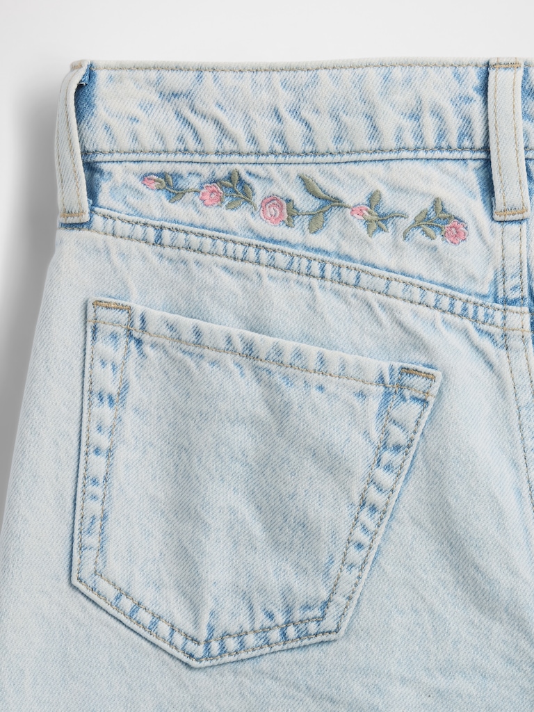 Kids Low Rise Stride Wide-Leg Jeans