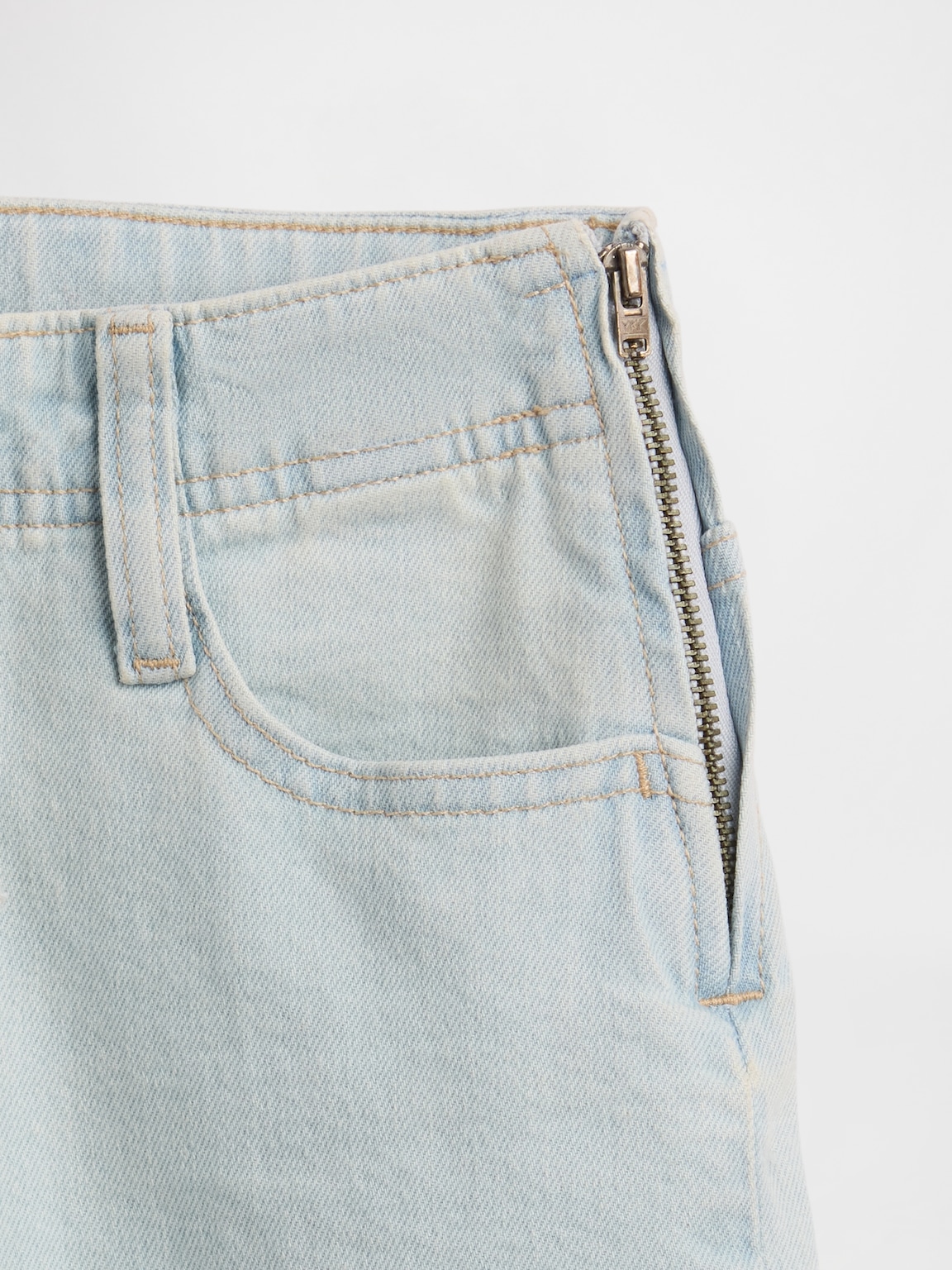 Kids Low Rise Lace-Up Relaxed Flare Jeans