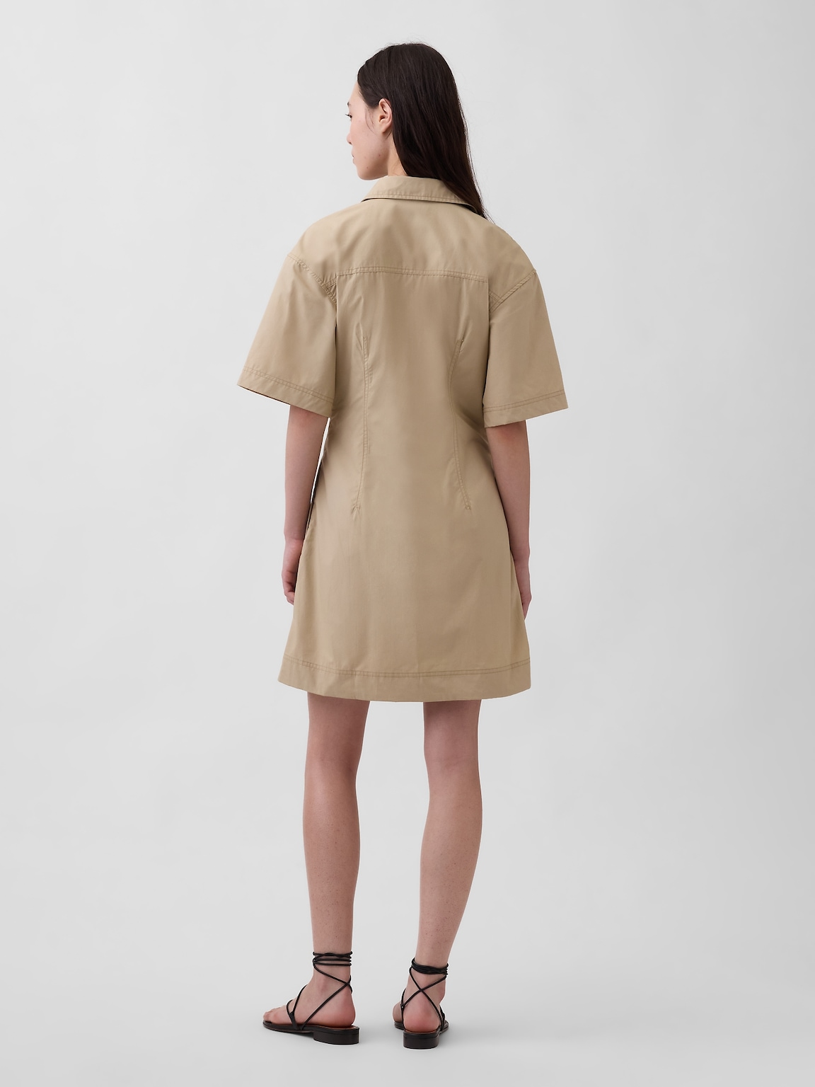 Poplin Mini Shirtdress