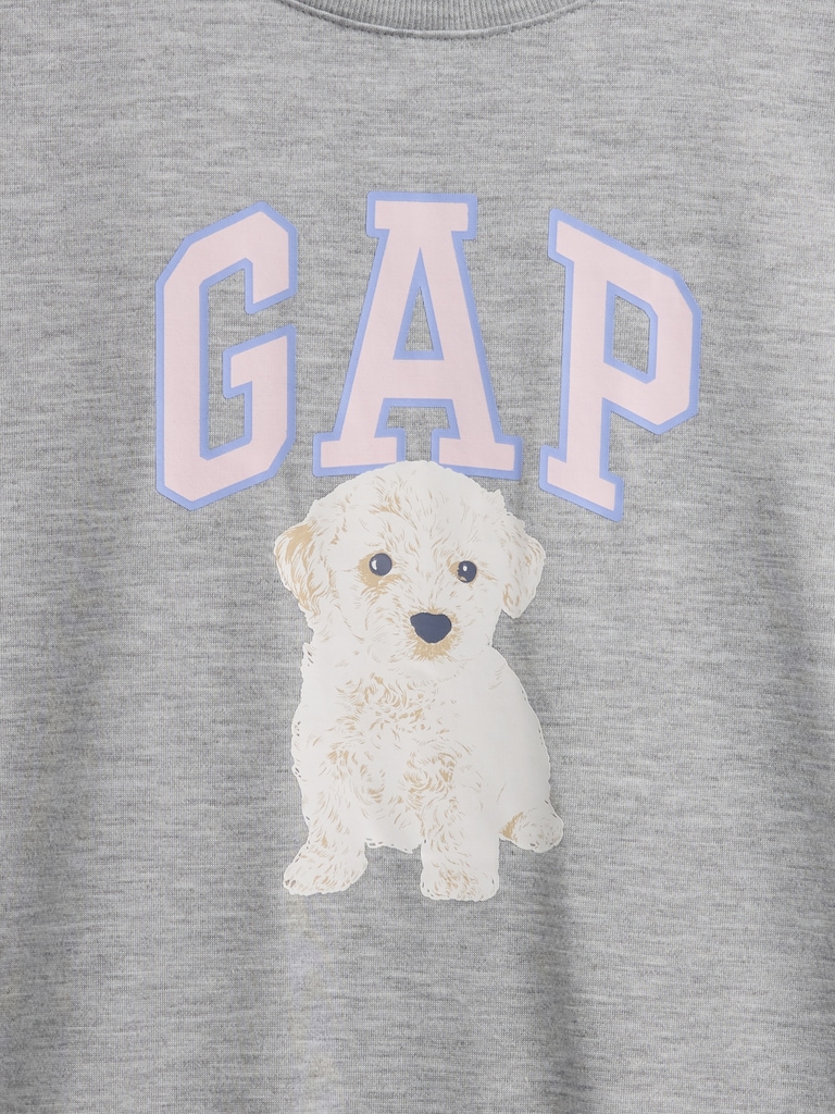 Kids Recycled Oversized Graphic Logo PJ T-Shirt