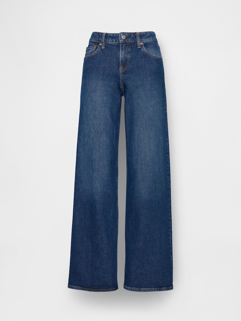 Low Rise Stride Wide-Leg Jeans