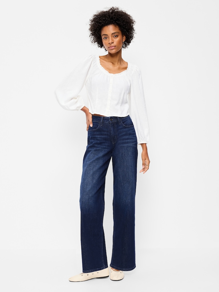 High-Waisted Wow Wide-Leg Jeans