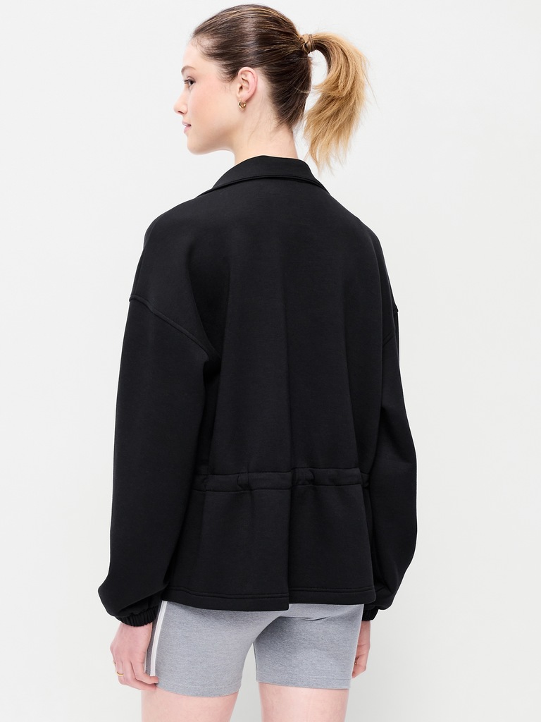 Bounce Fleece Full-Zip Cinched Sweatshirt