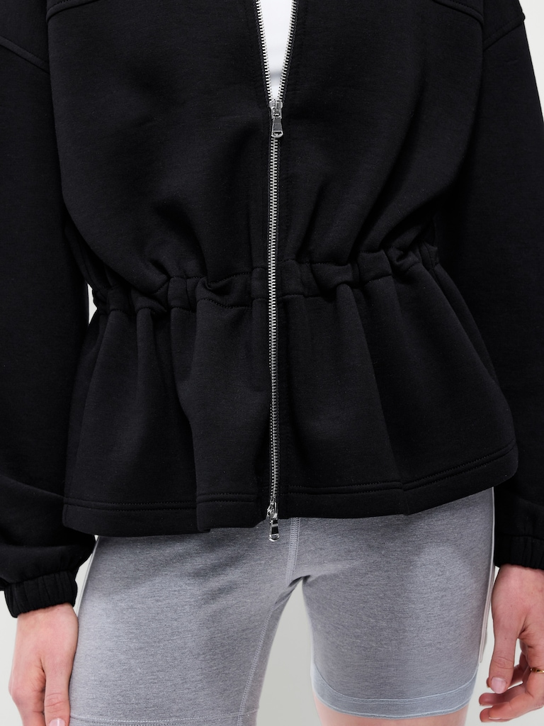 Bounce Fleece Full-Zip Cinched Sweatshirt