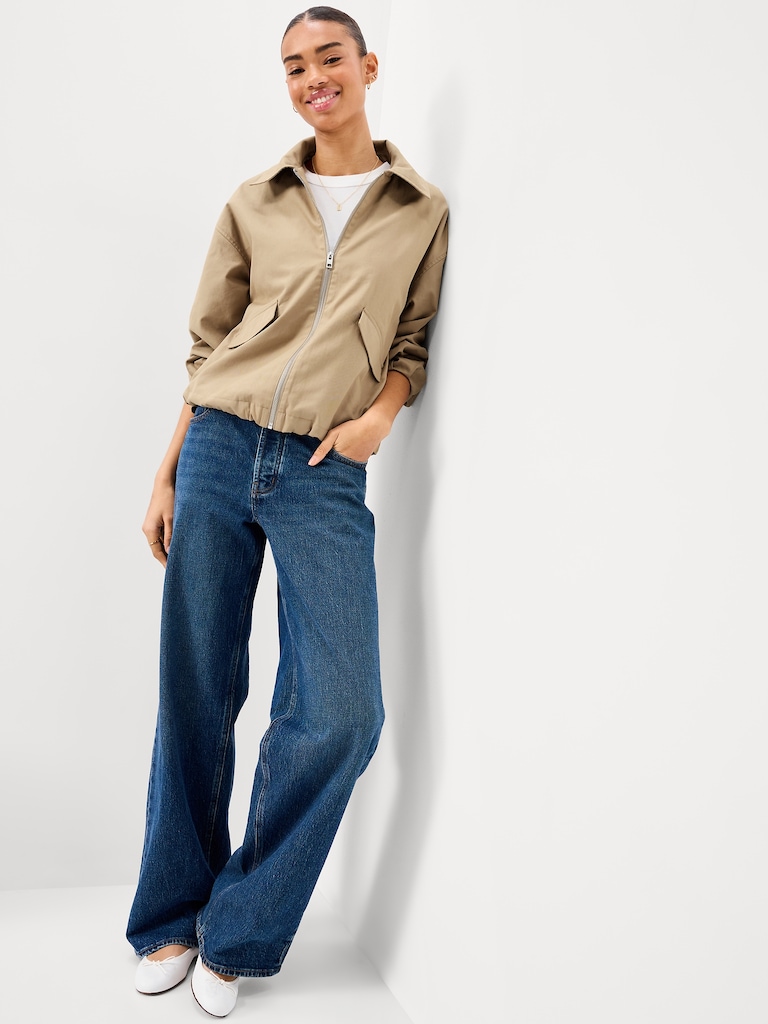 Full-Zip Harrington Jacket