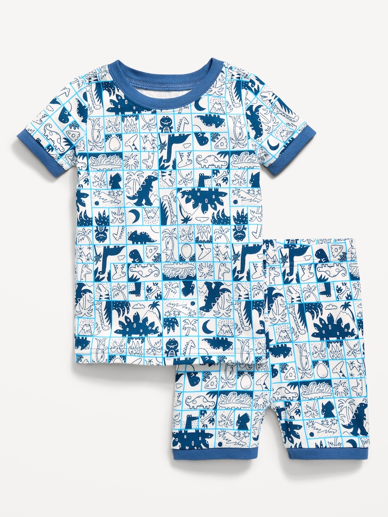 Printed Snug-Fit Pajama Set for Toddler & Baby