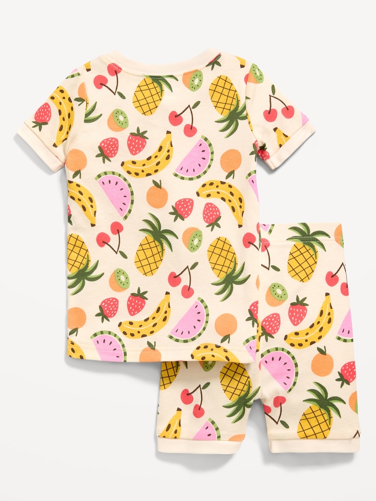 Printed Snug-Fit Pajama Set for Toddler & Baby