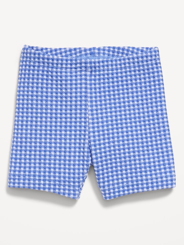 Textured Biker Shorts for Toddler Girls