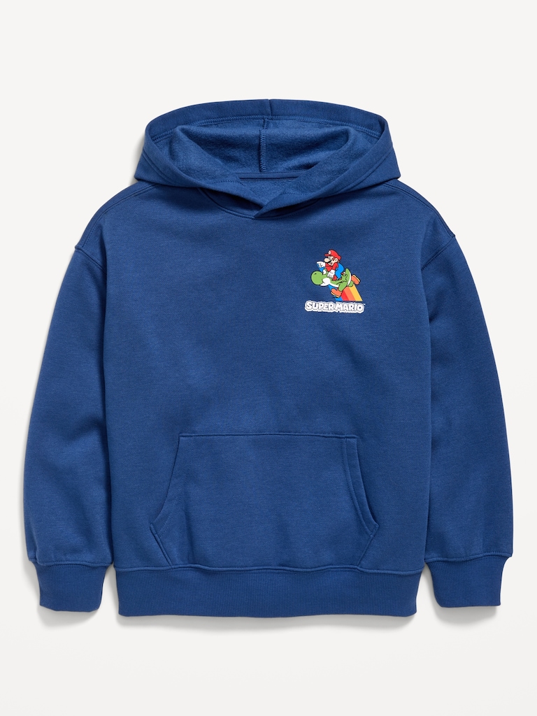 Super Mario™ Gender-Neutral Graphic Pullover Hoodie for Kids