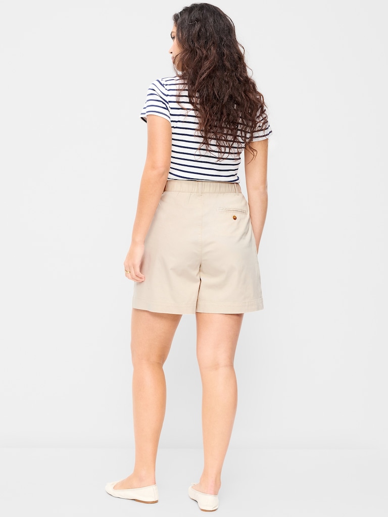High-Waisted OGC Chino Shorts -- 6-inch inseam
