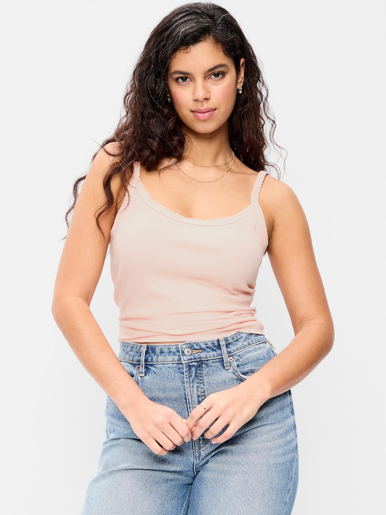 Pointelle Cami Tank Top