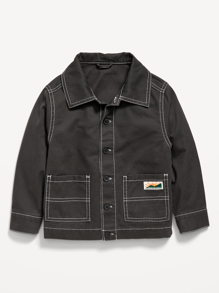 Washed Utility Jacket for Toddler Boys
