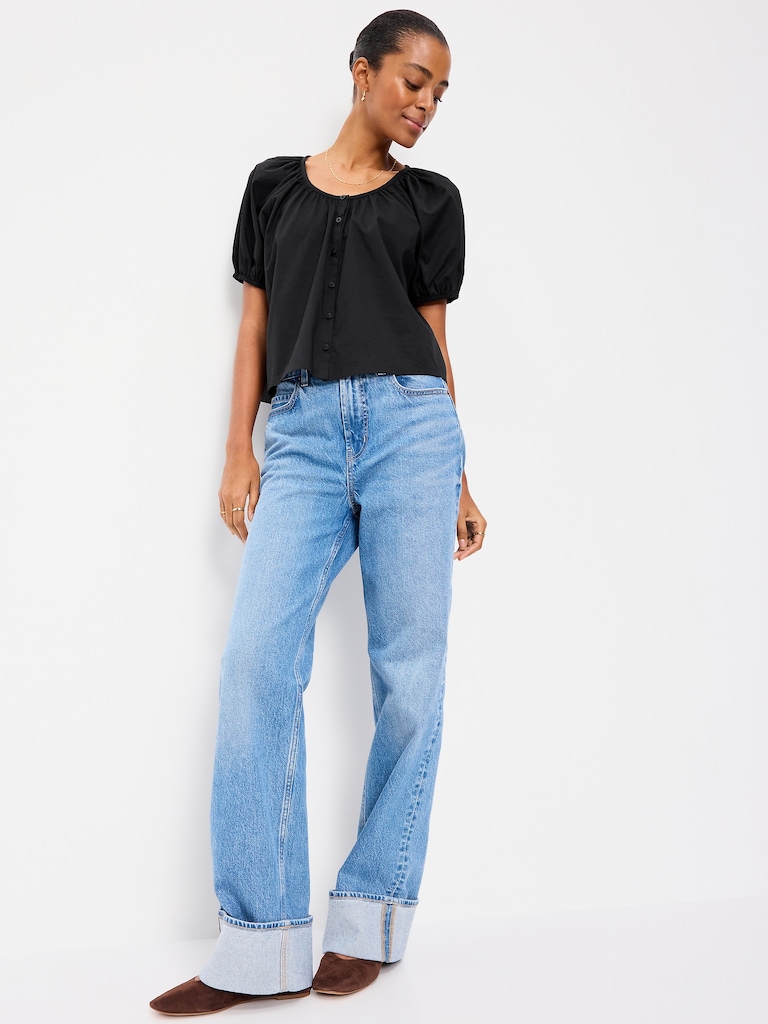 Airy Button-Down Top