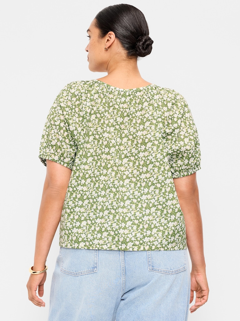 Airy Button-Down Top