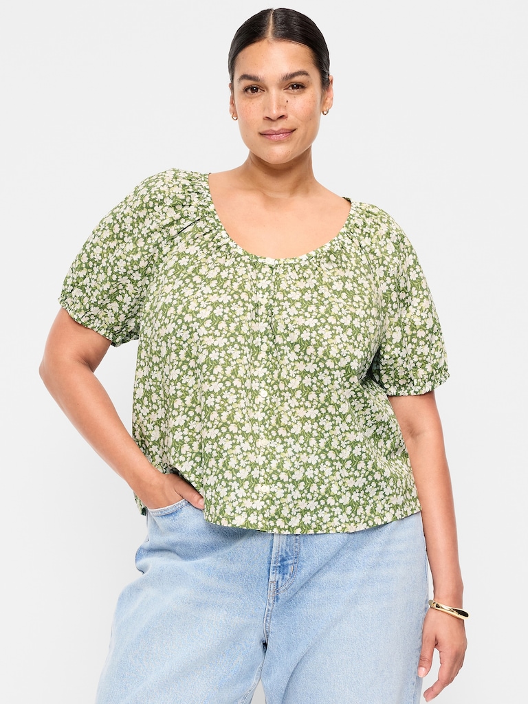 Airy Button-Down Top