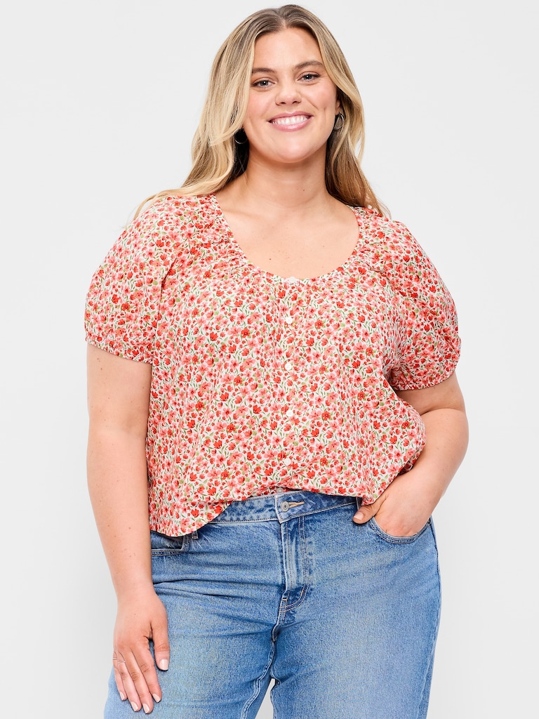 Airy Button-Down Top