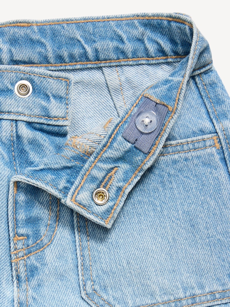 Baggy Carpenter Utility Jean Shorts for Toddler Boys