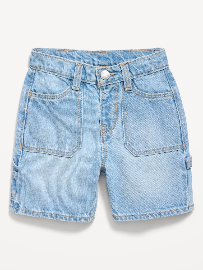Baggy Carpenter Utility Jean Shorts for Toddler Boys
