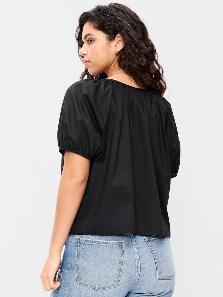 Airy Button-Down Top