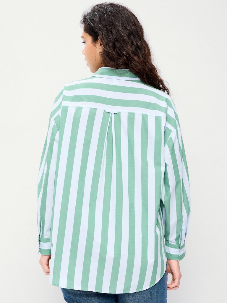Oversized Button-Down Boyfriend Shirt