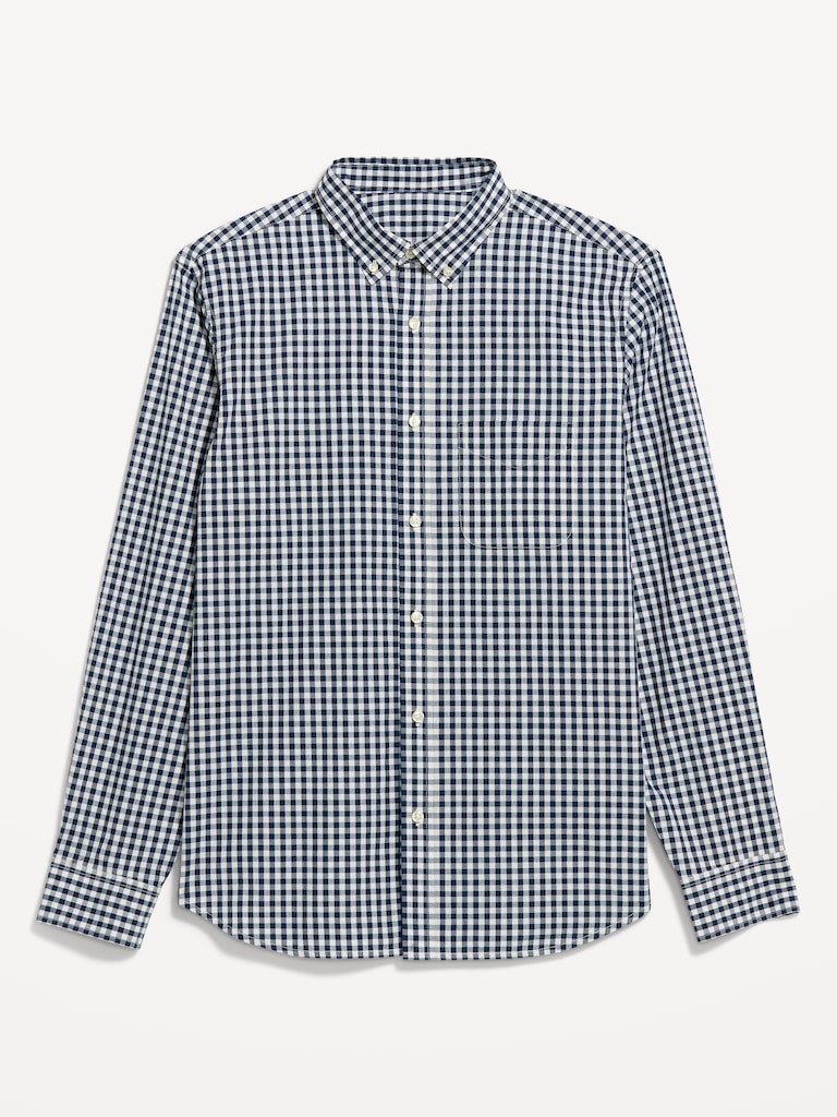 Classic Fit Everyday Plaid Poplin Shirt