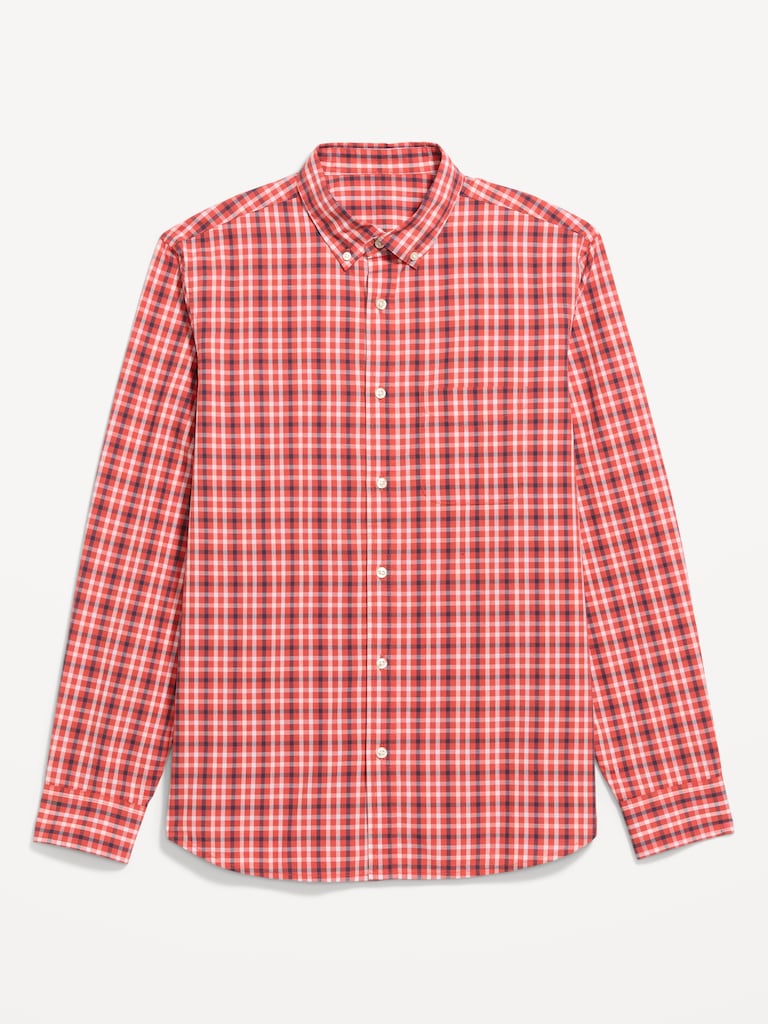 Classic Fit Everyday Plaid Poplin Shirt