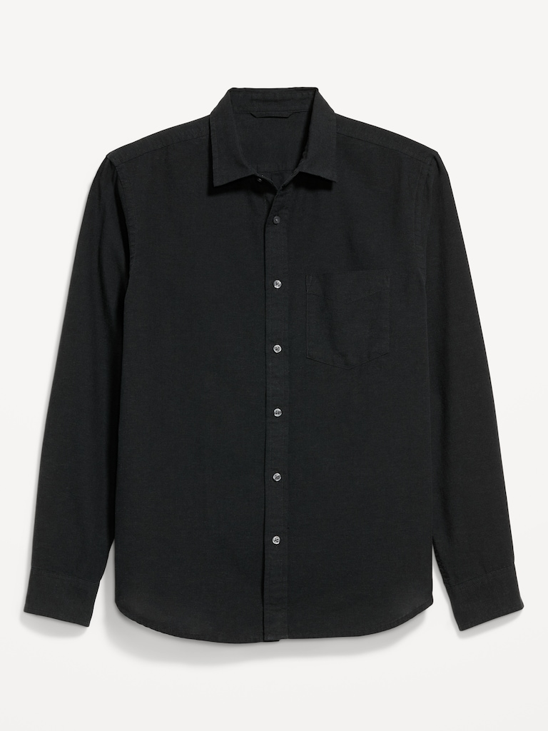 Classic Fit Linen-Blend Shirt