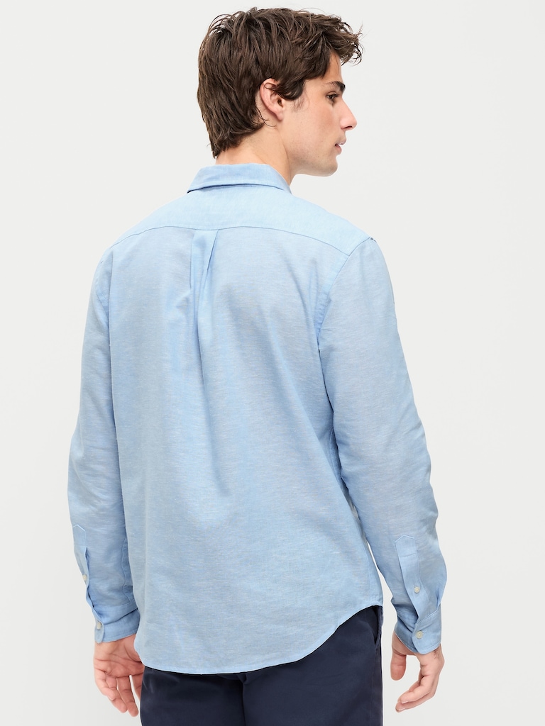 Classic Fit Linen-Blend Shirt