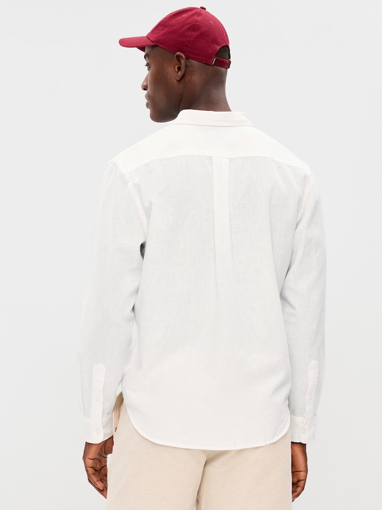 Classic Fit Linen-Blend Shirt
