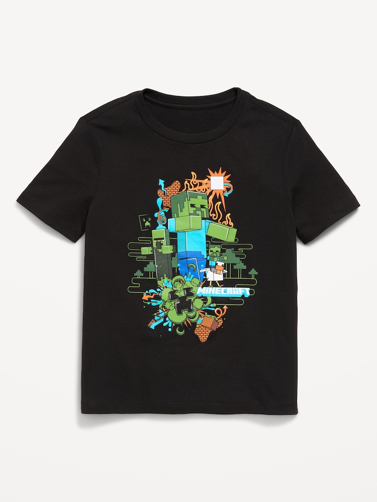 Minecraft™ Gender-Neutral Graphic T-Shirt for Kids