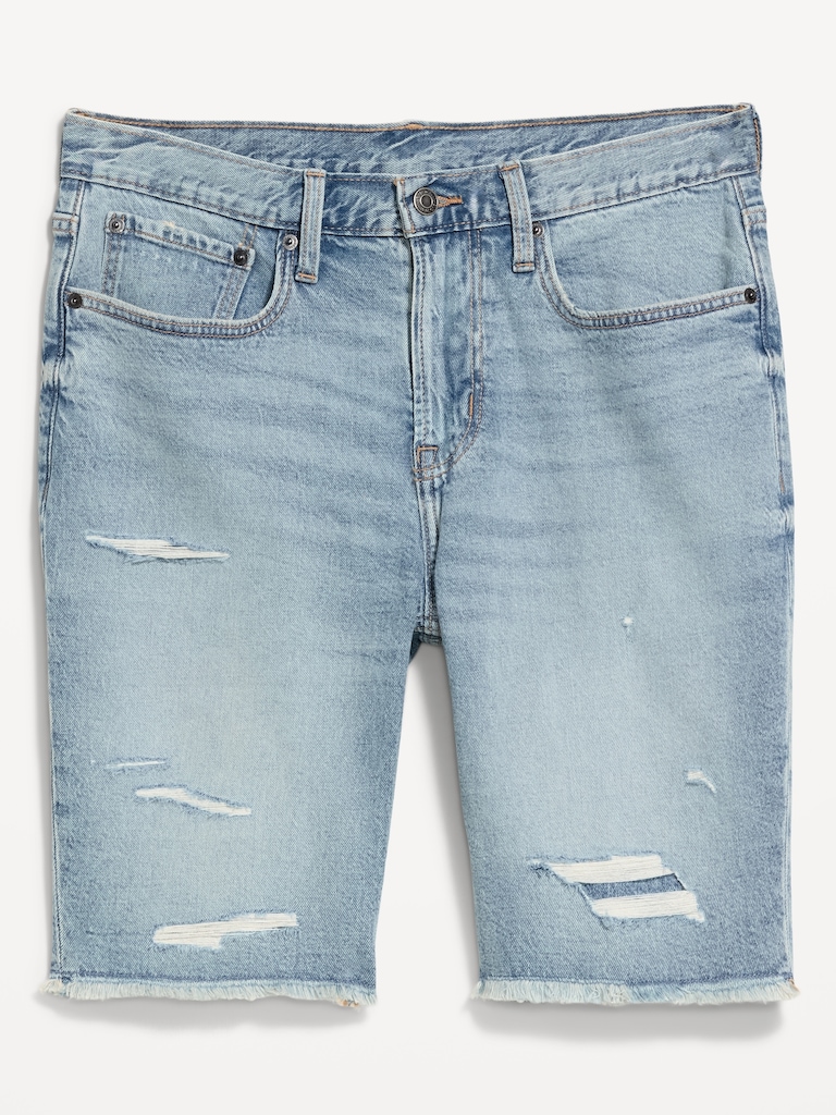 Slim Built-In Flex Jean Shorts-- 9-inch inseam