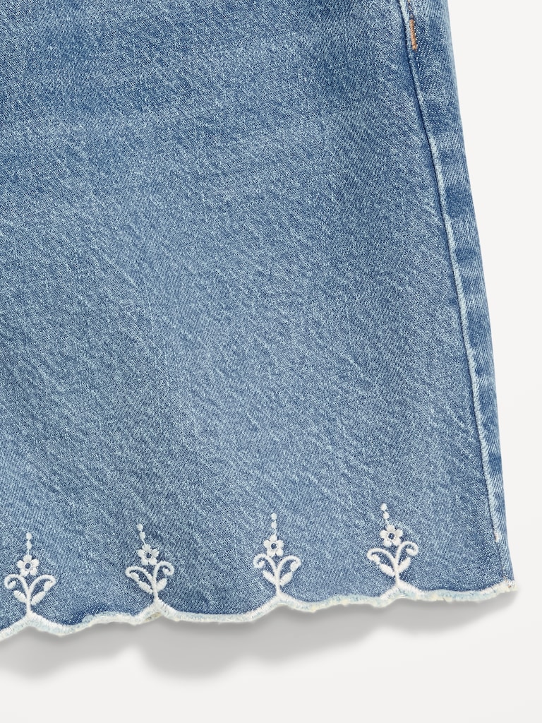 High-Waisted Baggy Jean Shorts -- 5-inch inseam