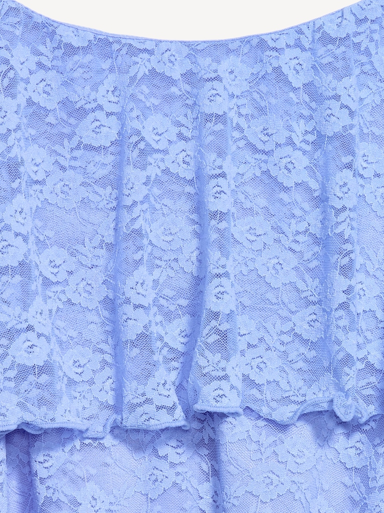 Tiered Lace Ruffle Top