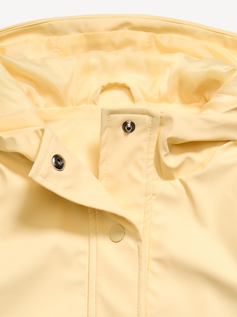 Oversized Water-Resistant Hooded Jacket for Girls