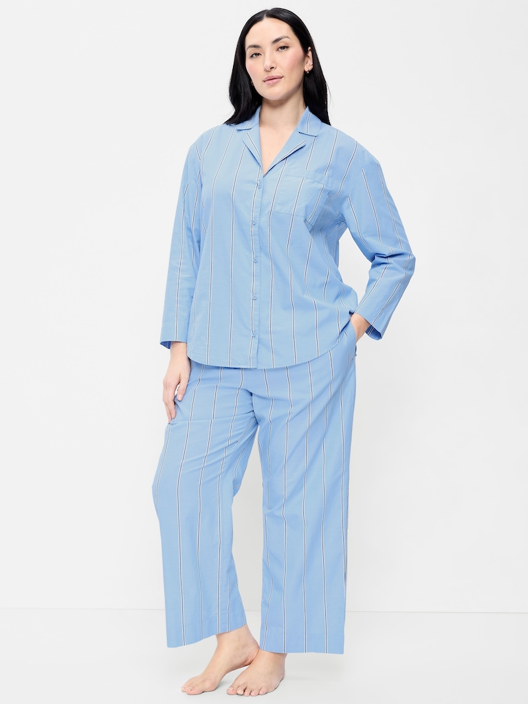Poplin Pajama Pant Set