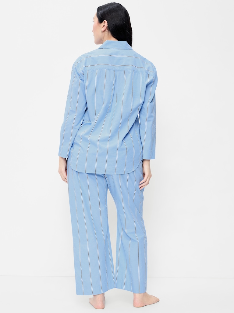 Poplin Pajama Pant Set