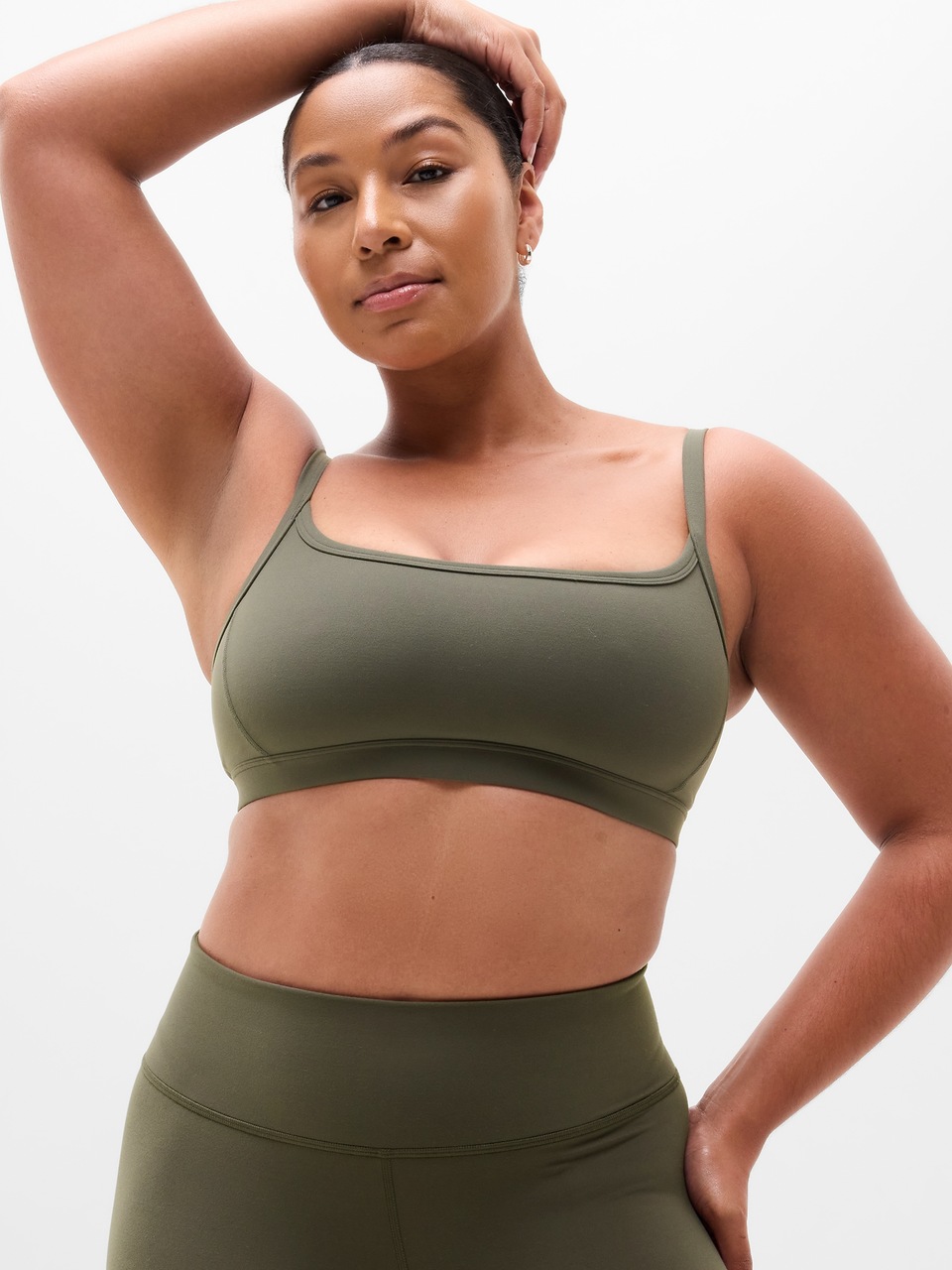 V-Neck Hardware One-Piece Swimsuit