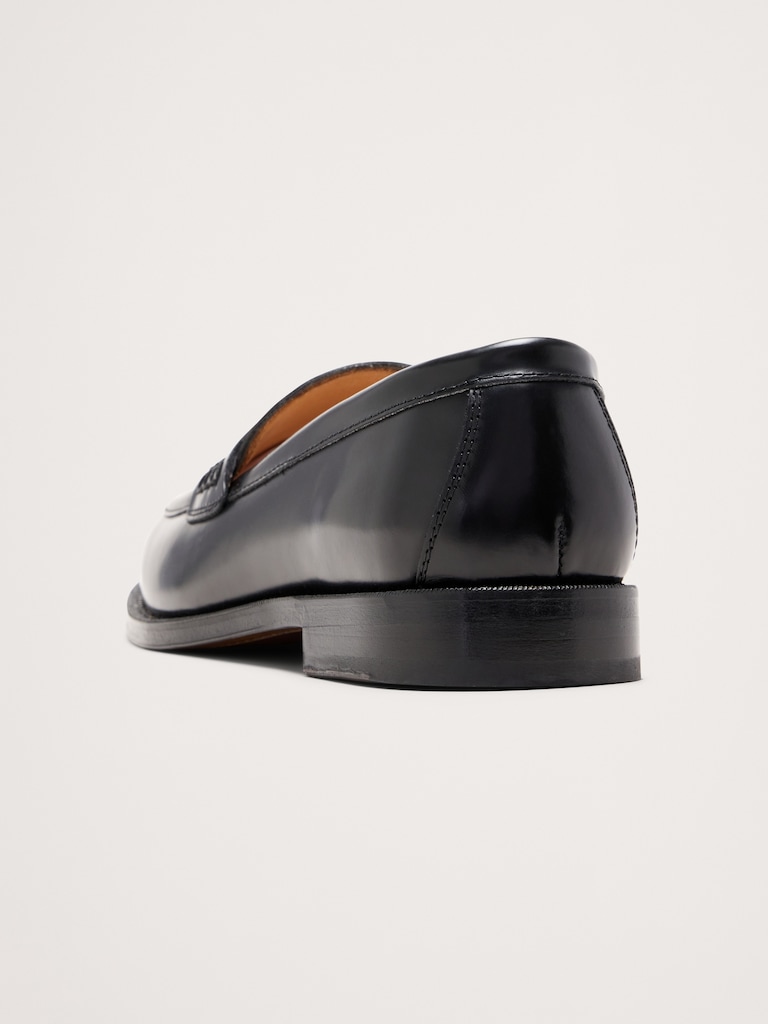 Italian Leather Penny Loafer