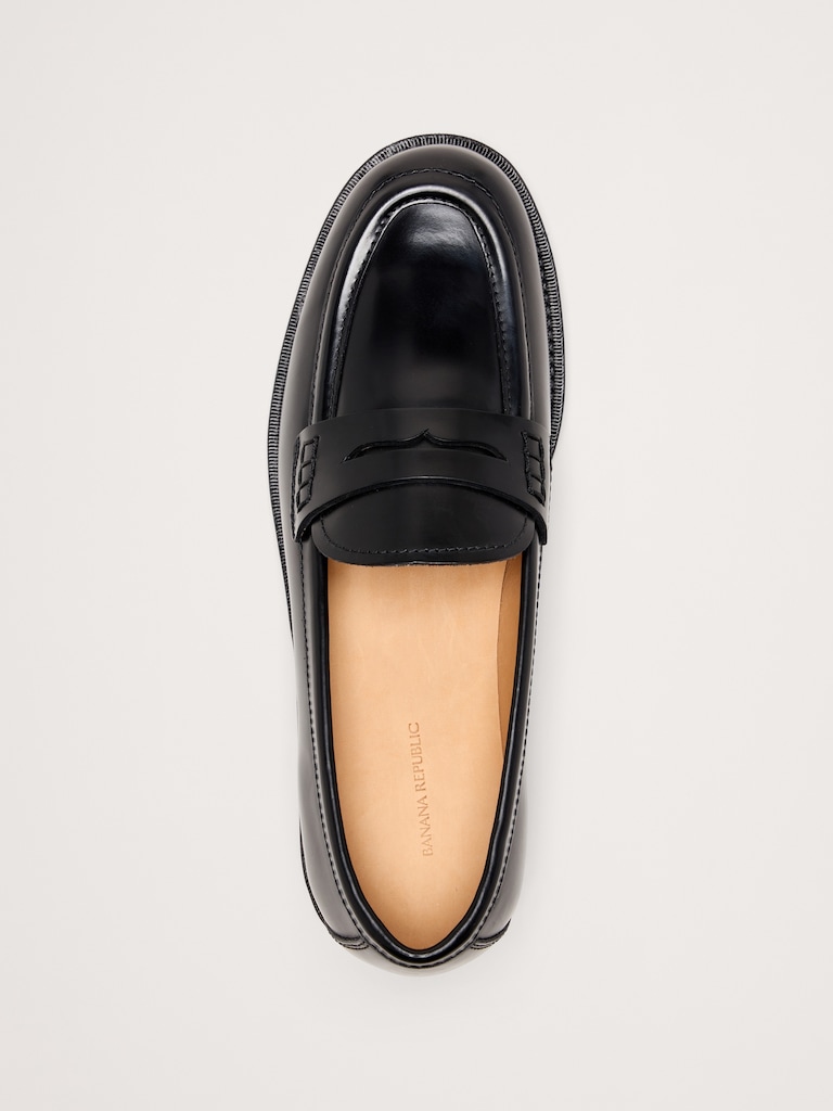 Italian Leather Penny Loafer