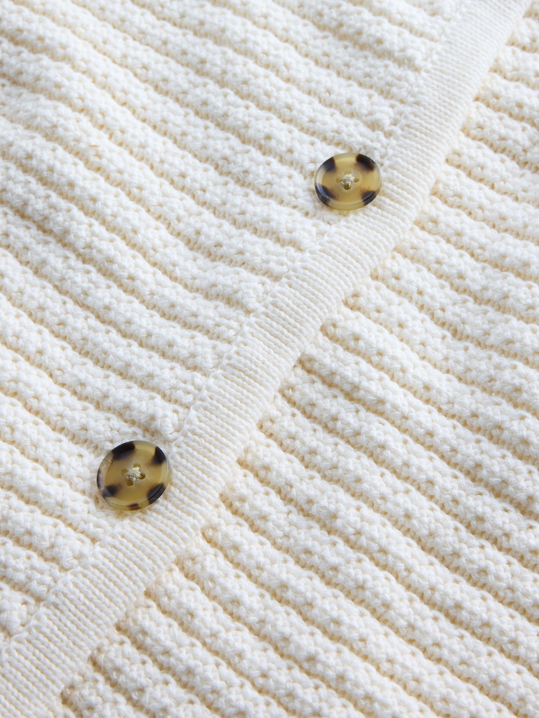 Relaxed Textured Cardigan