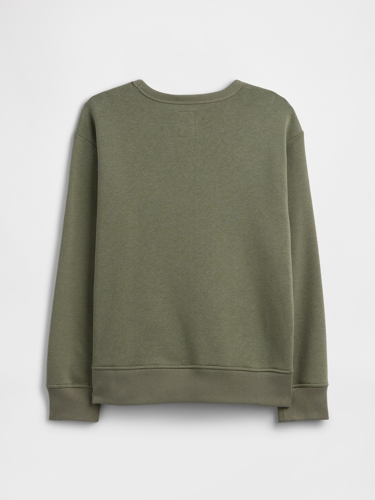 Kids Relaxed Crewneck Graphic Sweatshirt