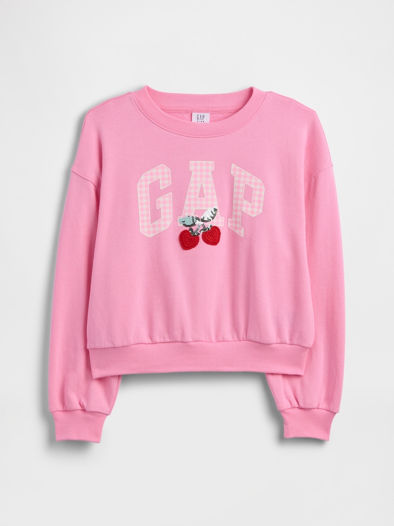 Kids Oversized Wedge Graphic Sweatshirt