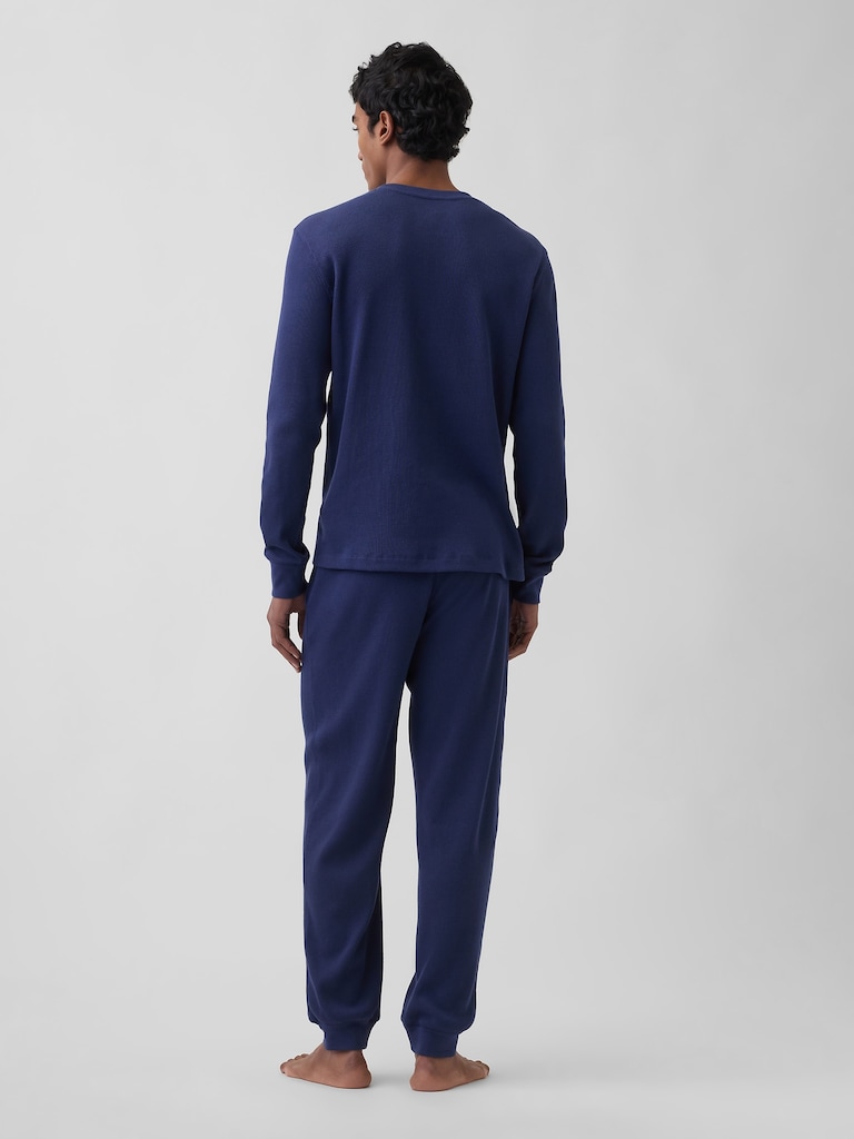 Waffle Henley PJ Set