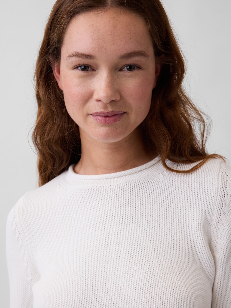 100% Cotton Rollneck Sweater