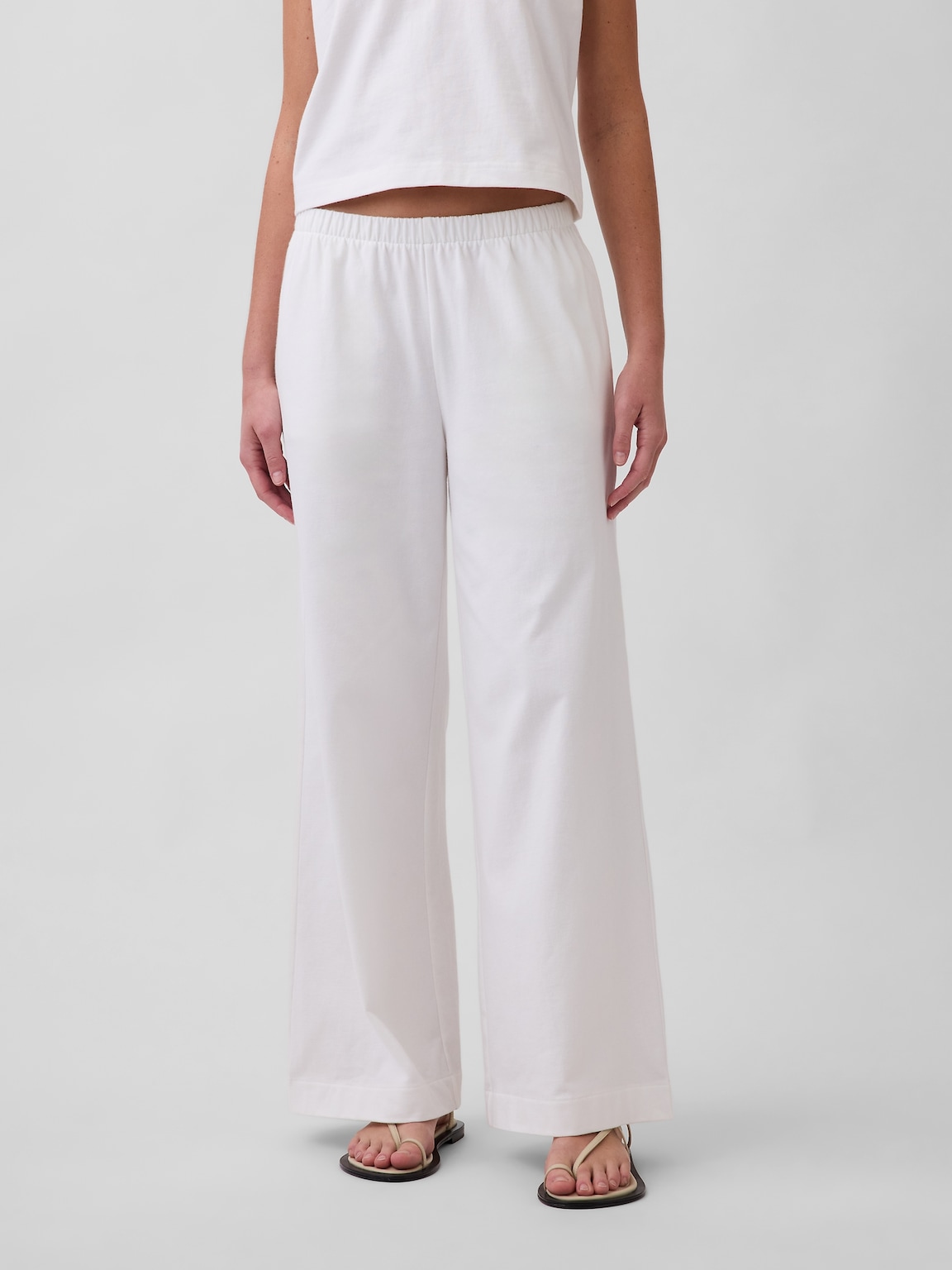 Knit Wide-Leg Pants