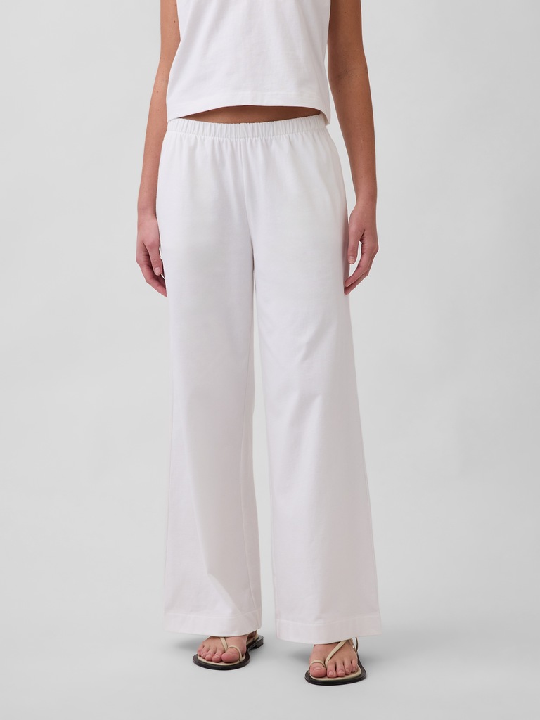 Knit Wide-Leg Pants
