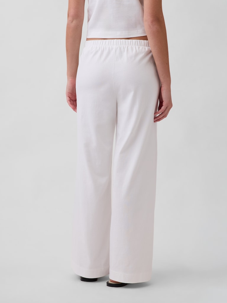 Knit Wide-Leg Pants
