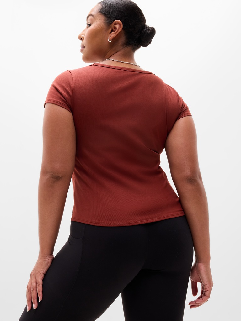 Signature Rib Scoop Tee