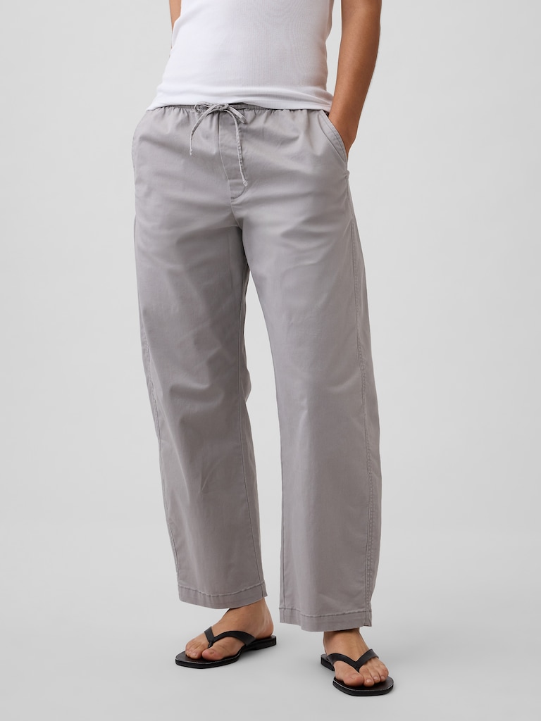 High Rise Easy Barrel Khakis